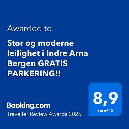 Stor Og Moderne Leilighet I Indre Arna Bergen Gratis Parkering!! מראה חיצוני תמונה